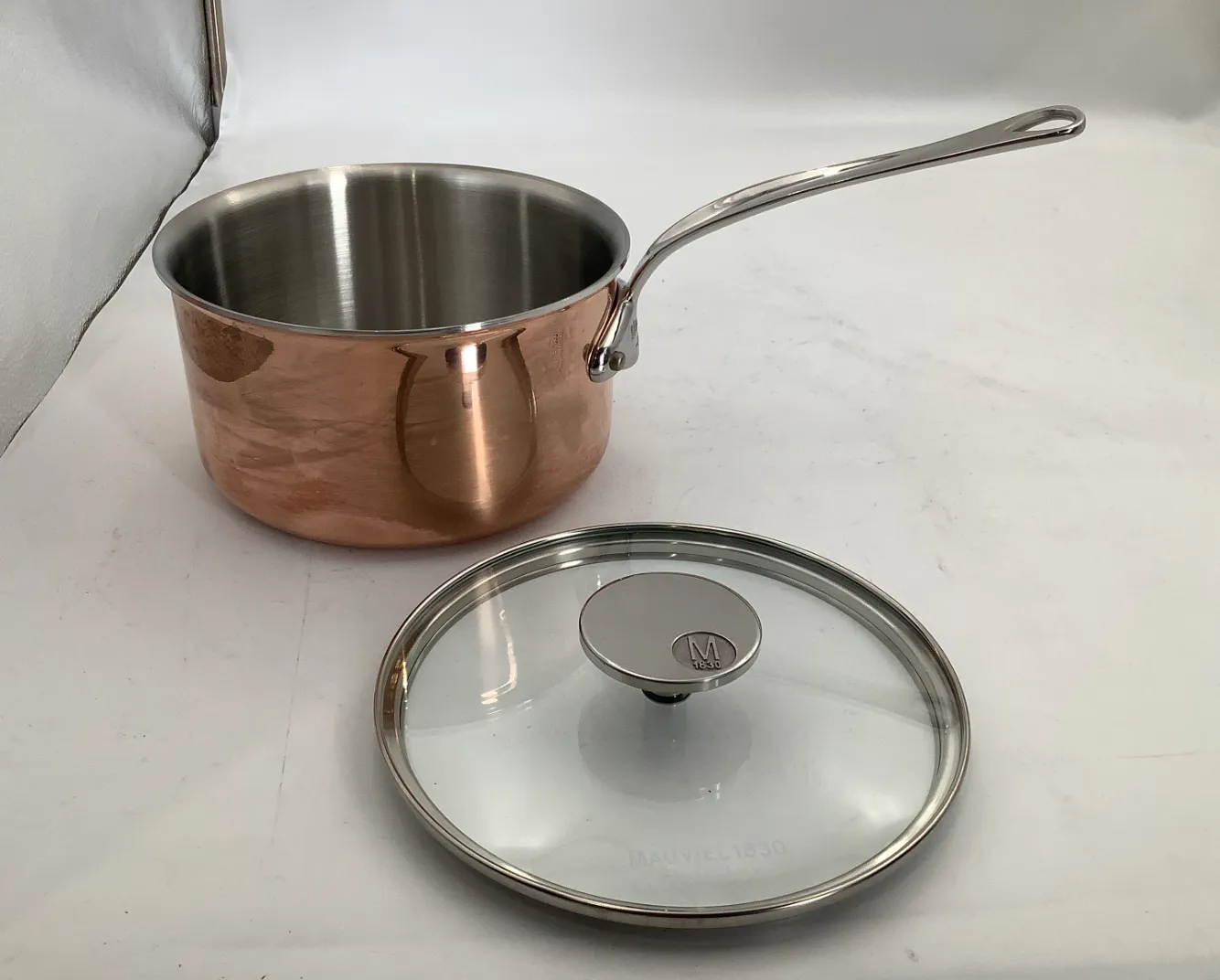 Mauviel M'Triply S kastrull glaslock 2,5 L koppar