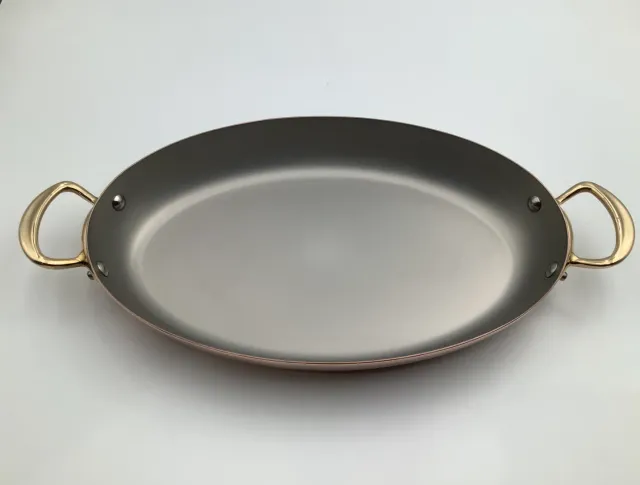Mauviel M Heritage M150B oval gratängform 35 cm koppar