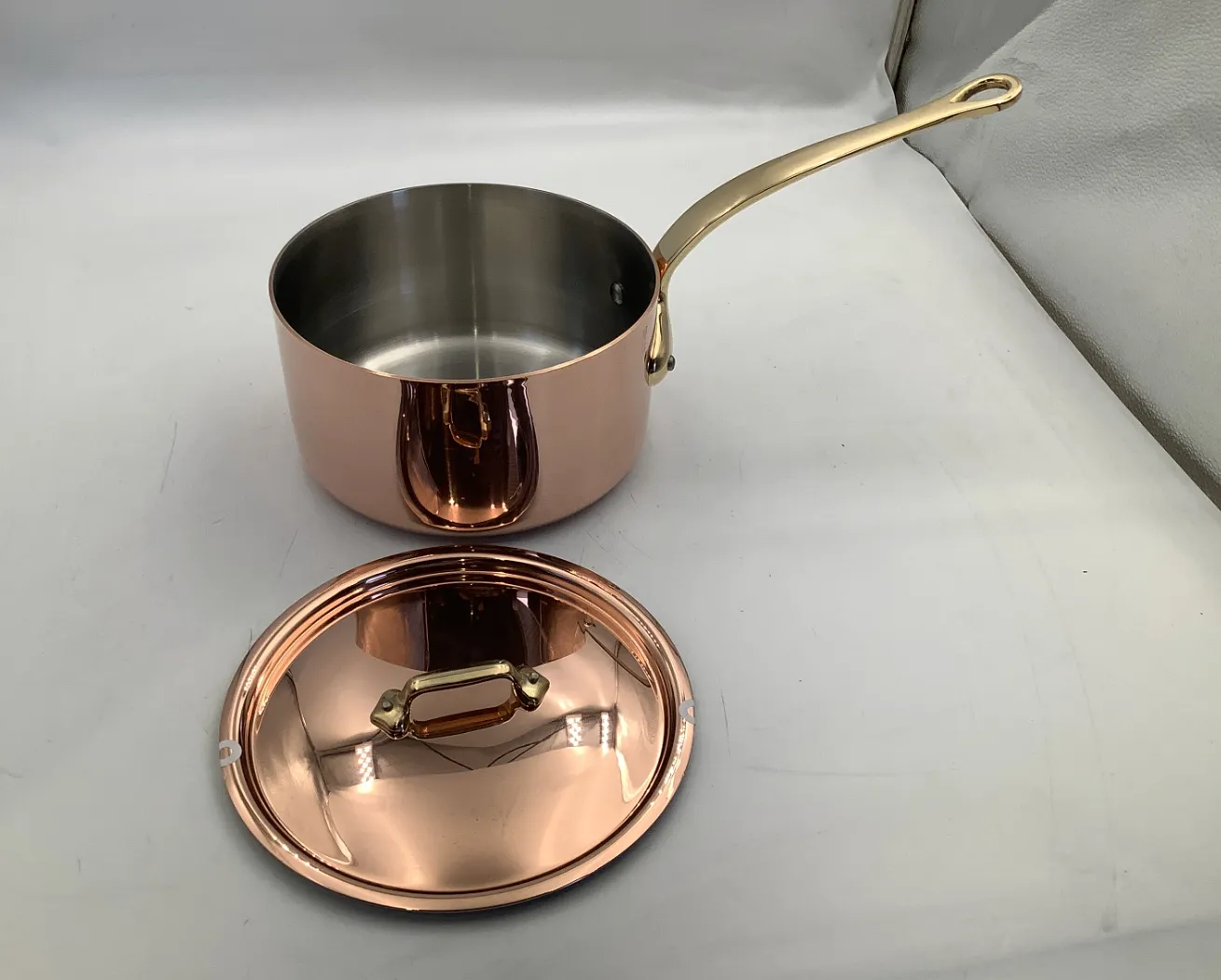 Mauviel M'Heritage M'200 B kastrull med lock 3,1l koppar