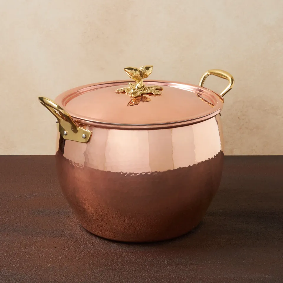 Ruffoni Historia Stockpot 26 cm buljonggryta koppar med lock