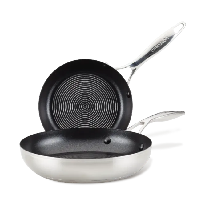 Circulon SteelShield stekpannor 8+10,25 tum stål nonstick