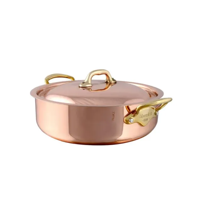 Mauviel M'Héritage M'150 B rondeau koppar med lock