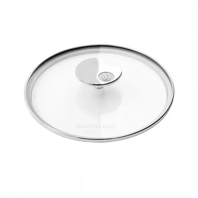 Mauviel 1830 glaslock 24 cm rostfritt glas
