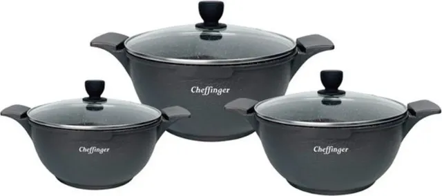 Cheffinger CF-LC01 matlåda svart 1,2 liter