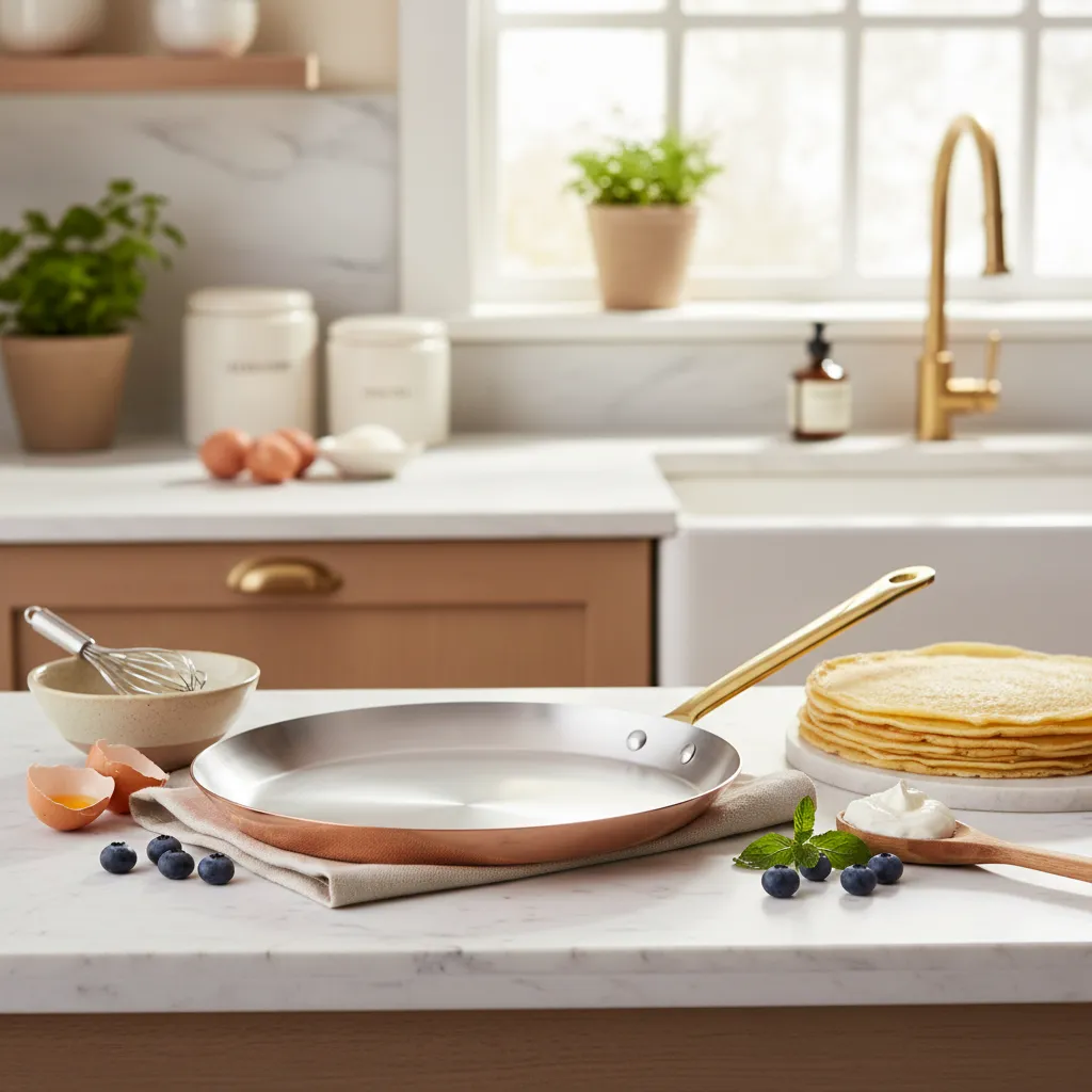 Mauviel M'Heritage M'150 B pannkakspanna koppar 26 cm