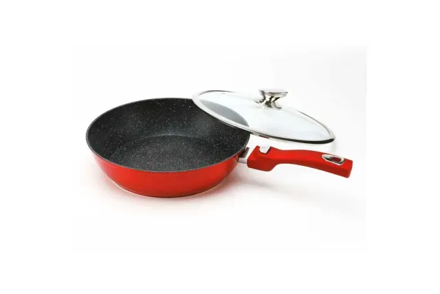 Cheffinger CF-FWD32 wokpanna 32 cm röd jämn värme