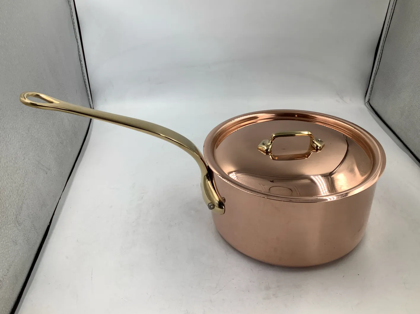 Mauviel M'Heritage M'200 B kastrull med lock 3,1 l koppar