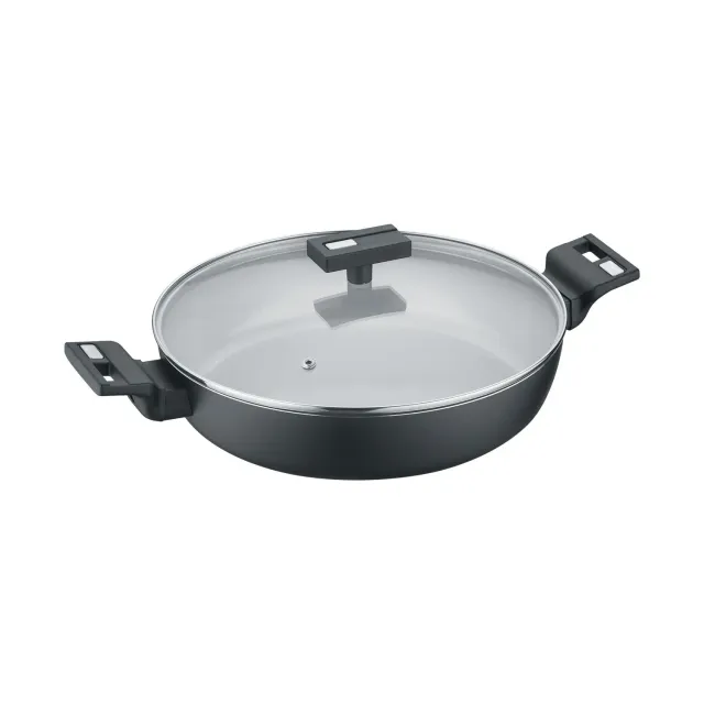 Berndes b.clever serveringspanna med lock 24 cm