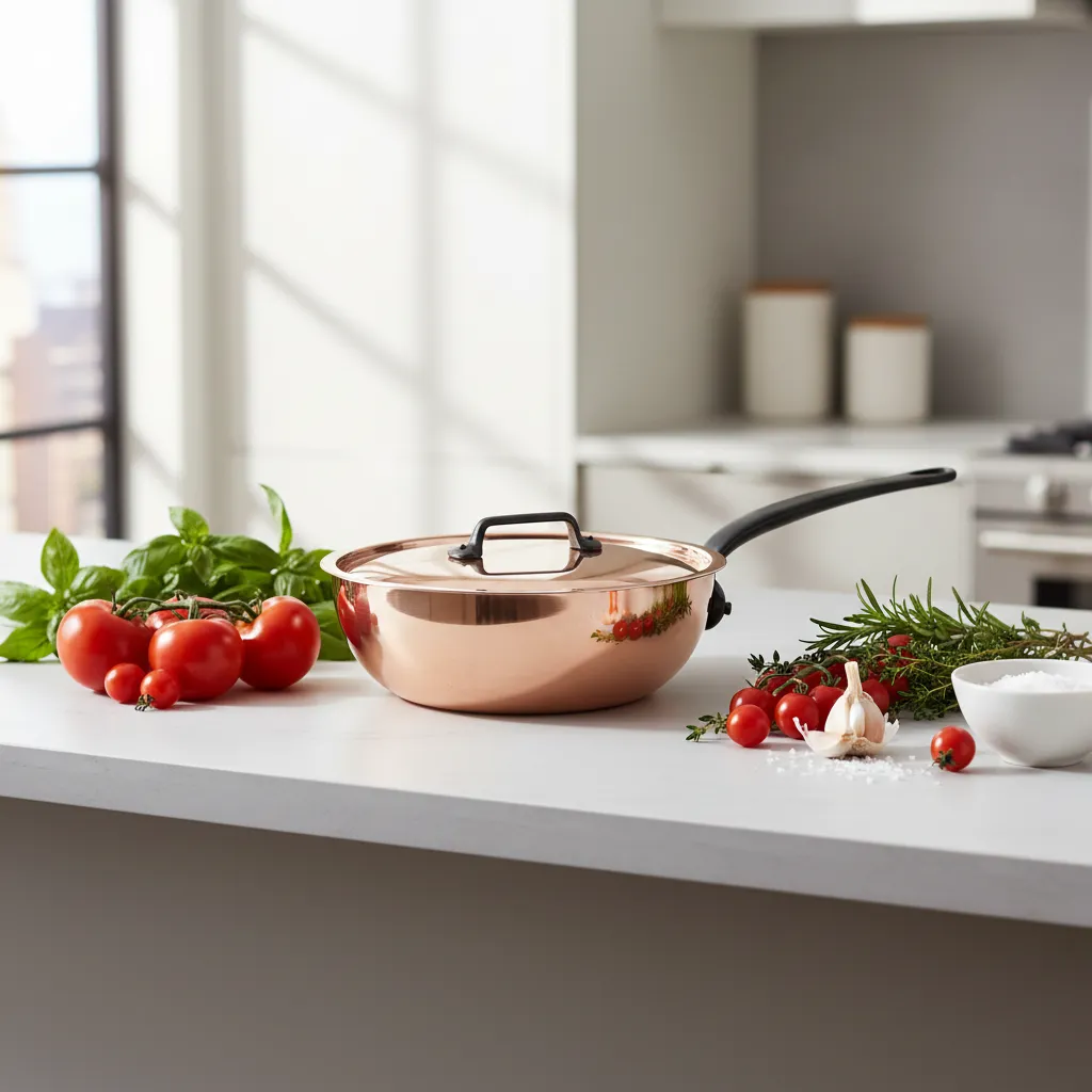 Mauviel M'Heritage M'150 CI kockpanna koppar 3,6 qt