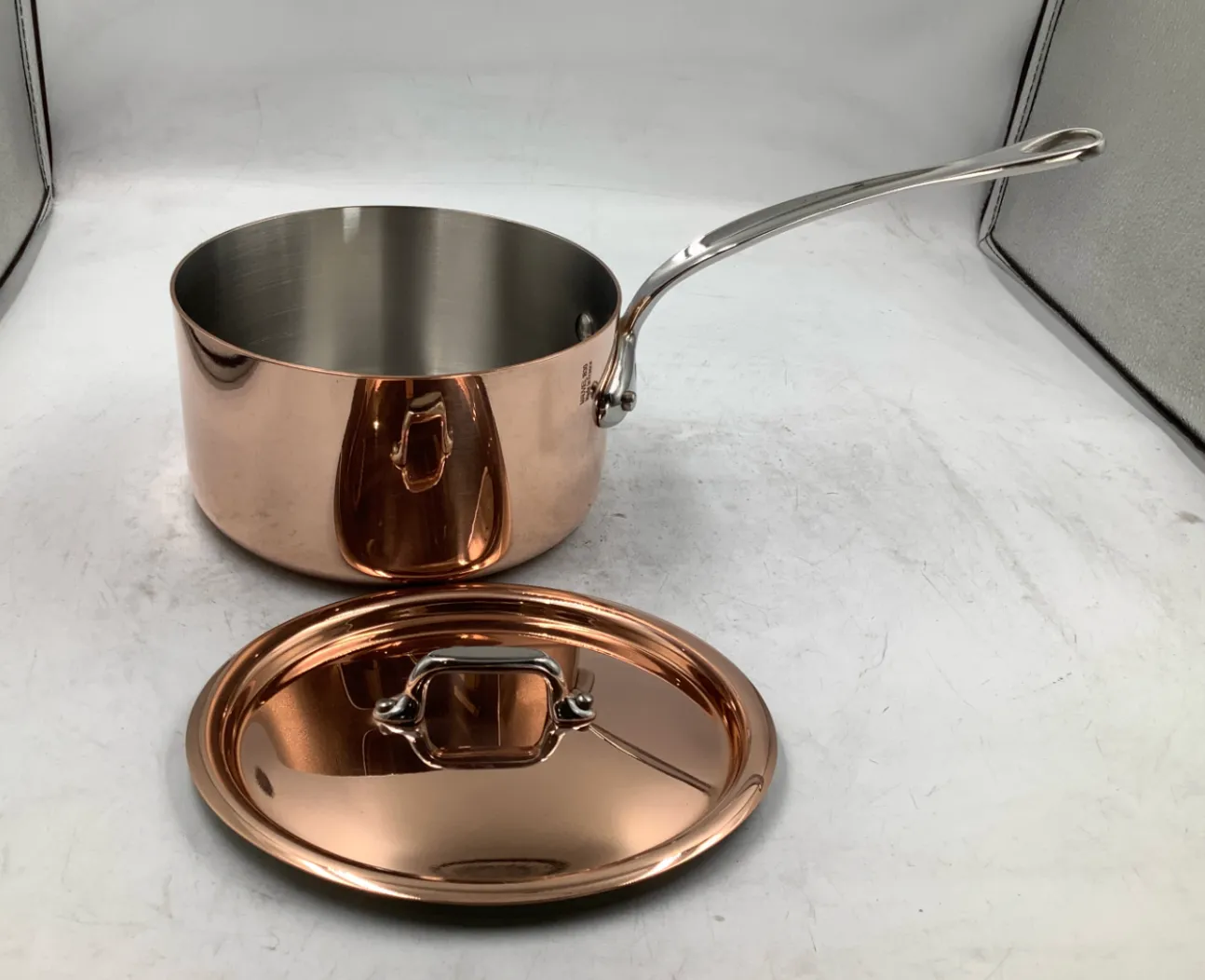 Mauviel M'Heritage M150S kastrull med lock 1,8 l koppar