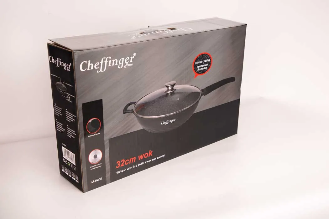 Cheffinger CF-DW32 wokpanna 32 cm induktion