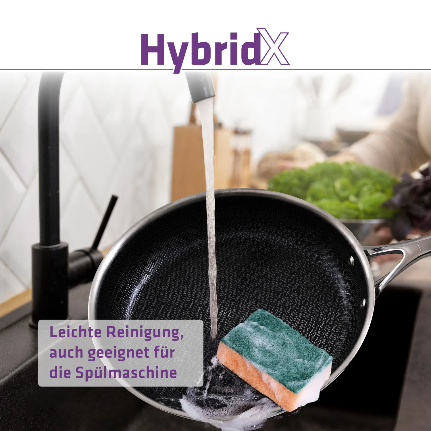 Berndes HybridX stekpanna 24 cm 3-lagers PFAS-fri