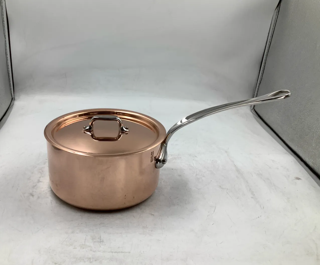 Mauviel M'Heritage M150S kastrull med lock 1,8 l koppar