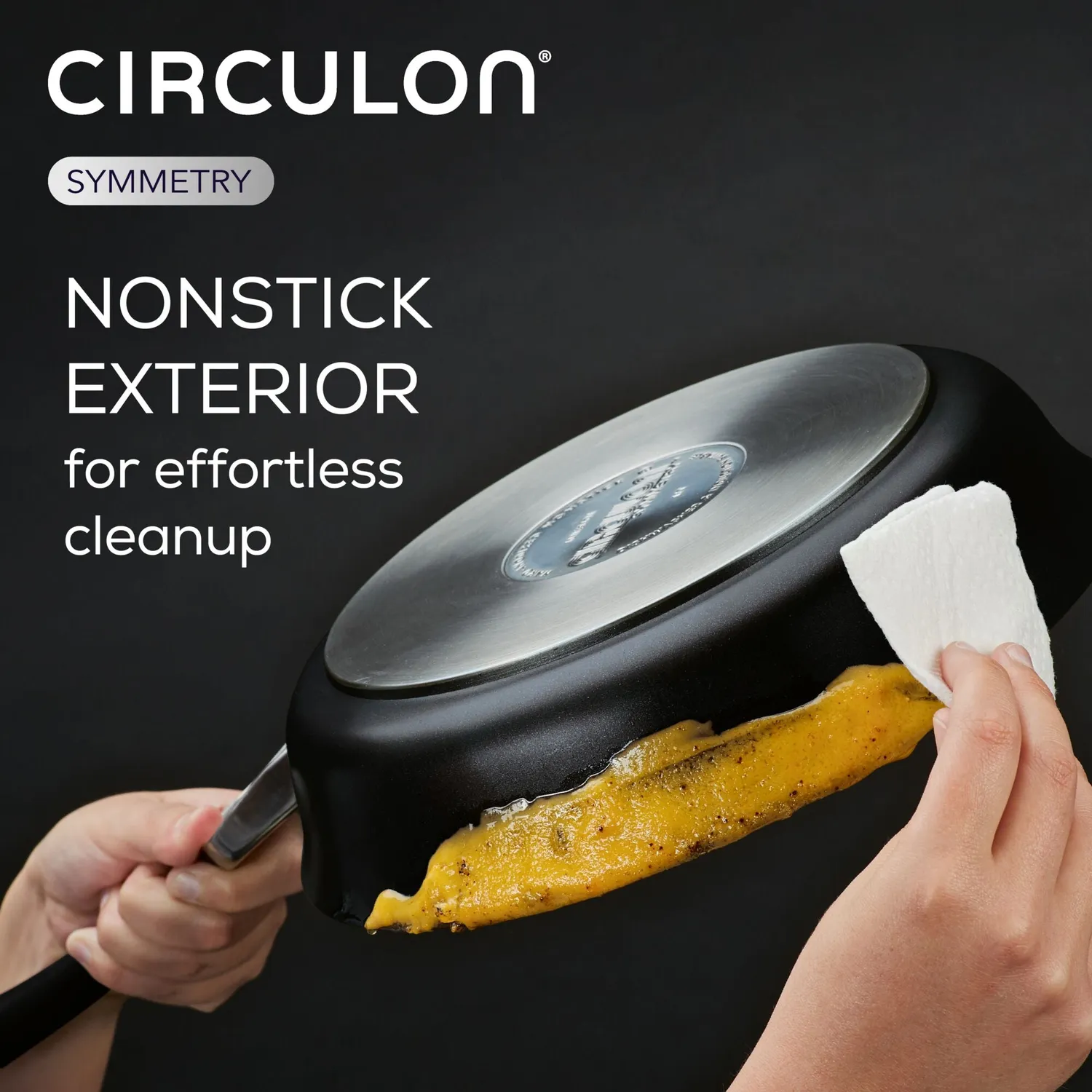 Circulon Symmetry stekpanna 8,5 tum svart nonstick