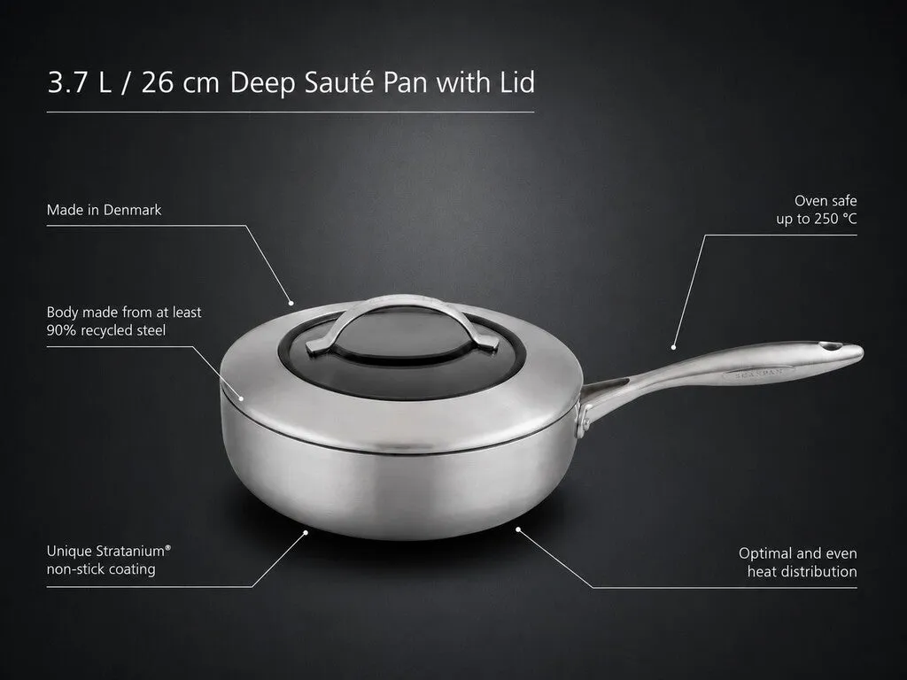 Scanpan CTX sauteuse 3,7 L 26 cm med lock