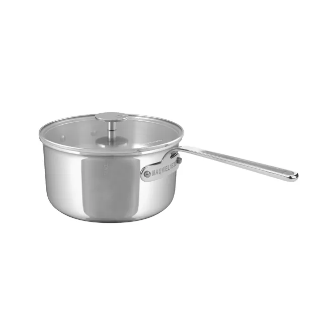 Mauviel M'360 kastrull med glaslock 1,8 Qt induktion