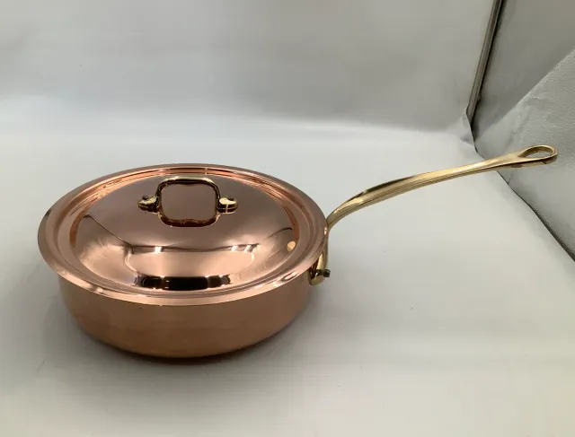 Mauviel M'Heritage M'150 B trakterpanna med lock 3,1 l koppar