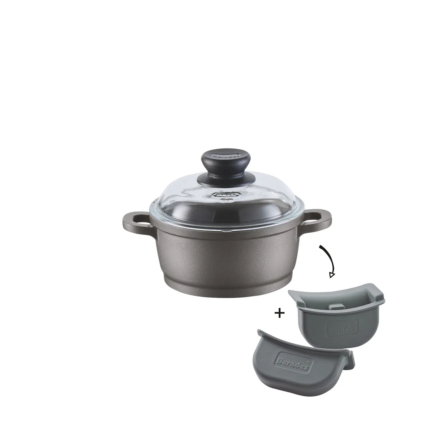 Berndes Bonanza Induction kastrull 20 cm med glaslock