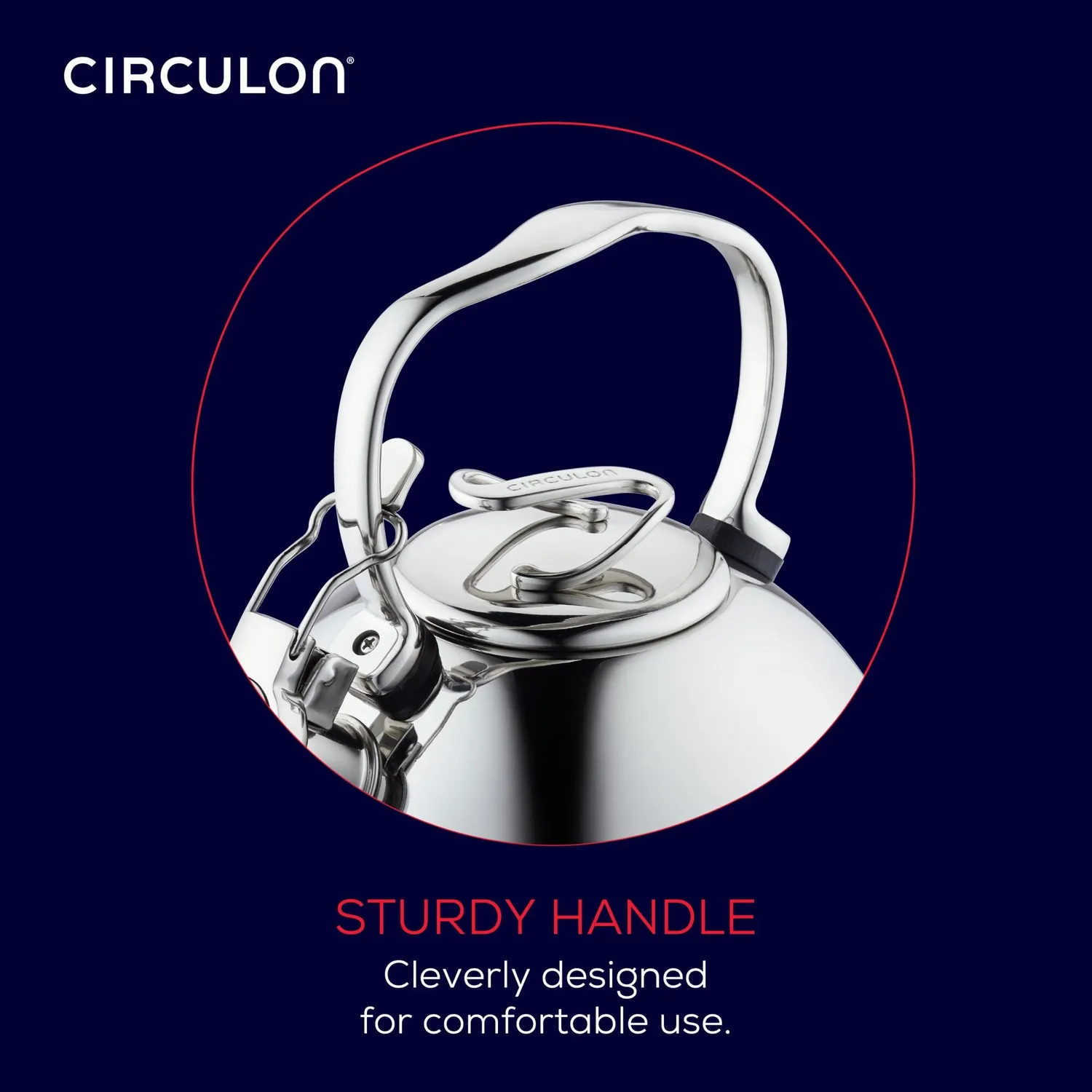 Circulon visselkanna 2,2 liter silver stål