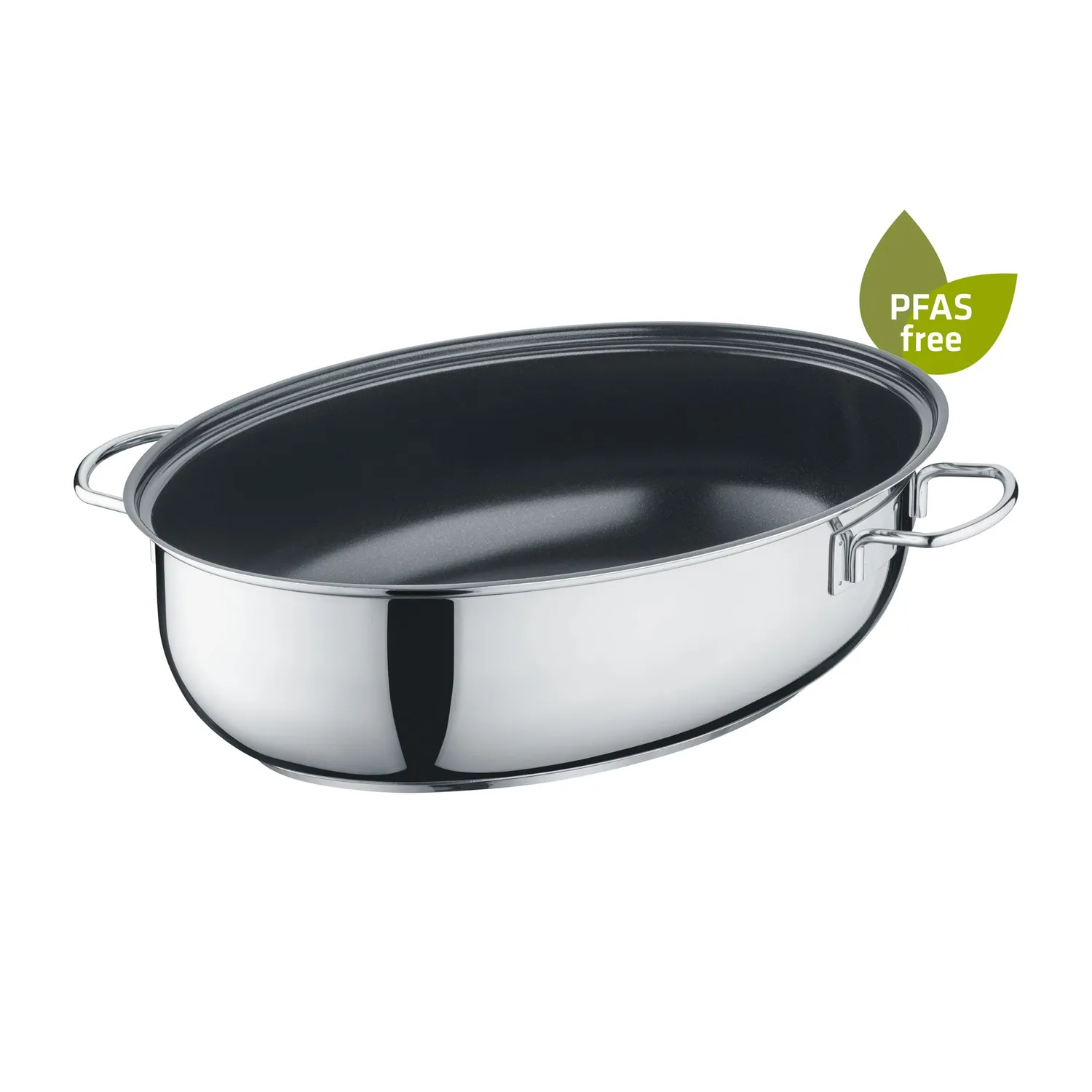 Berndes oval gryta 38 cm 7,7 liter rostfri PFAS-fri