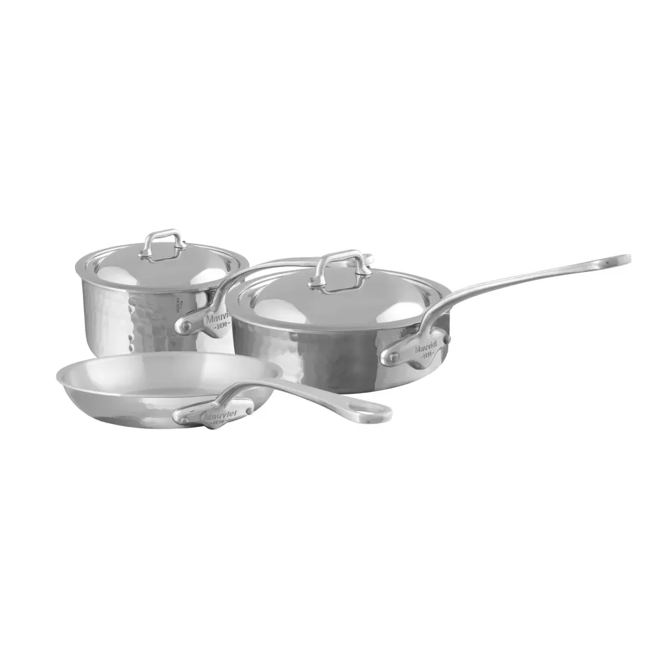 Mauviel M'Elite Hamrad 5-ply kastrullset 5-delar induktion