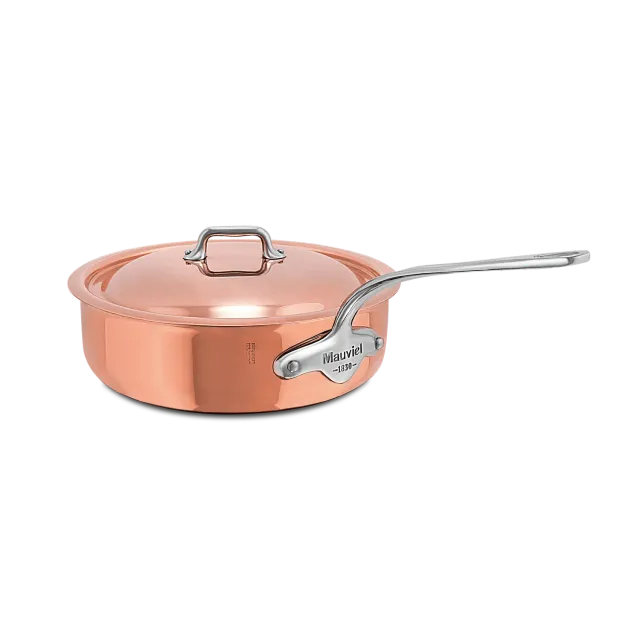 Mauviel M'6 S sauteuse koppar induktion med lock