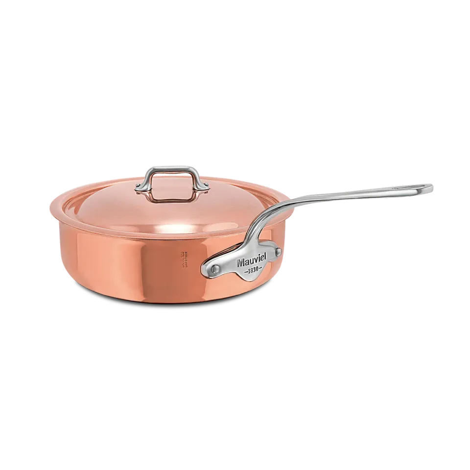 Mauviel M'6 S sauteuse koppar induktion med lock