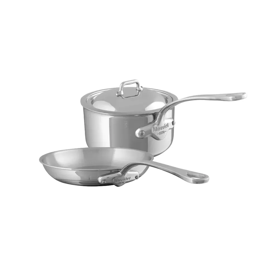 Mauviel M'COOK set stekpanna + kastrull rostfri