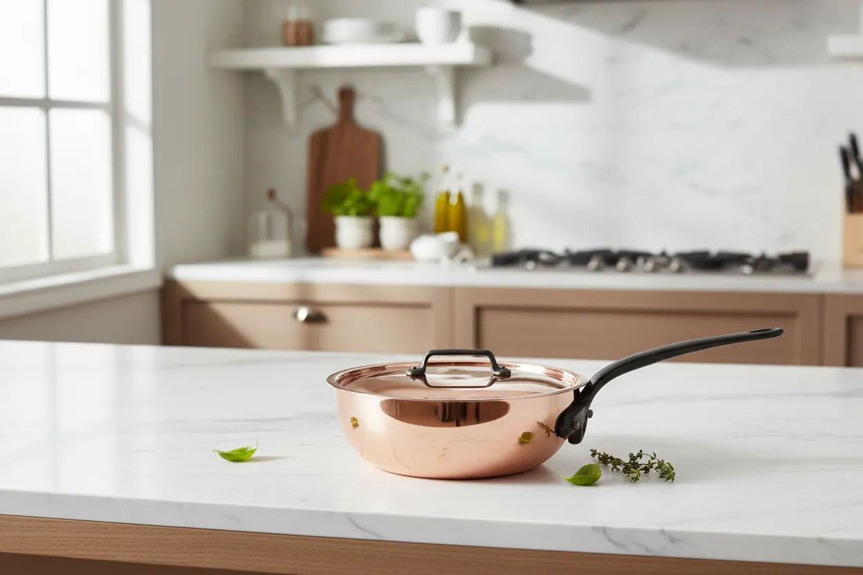 Mauviel M'Heritage M'150 CI kockpanna koppar 3,6 qt
