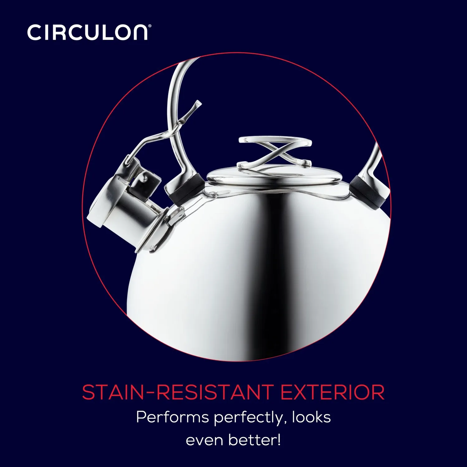 Circulon visselkanna 2,2 liter silver stål