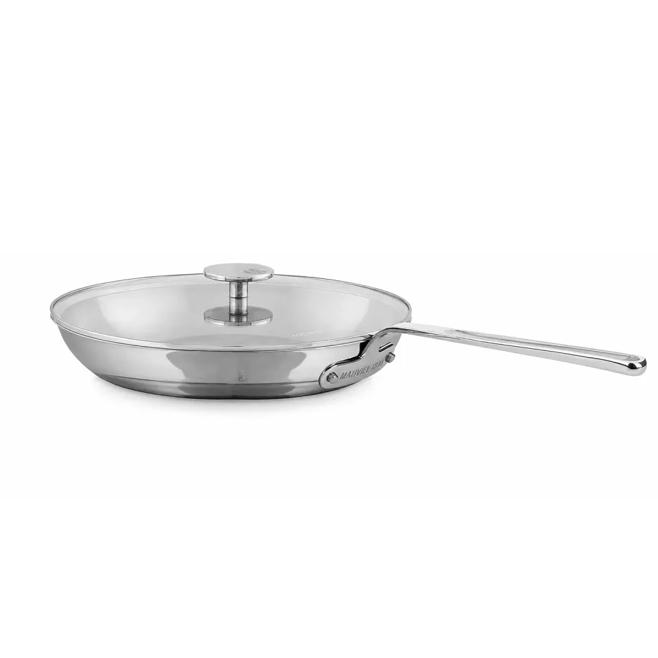 Mauviel M’360 stekpanna rostfri 28 cm glaslock induktion
