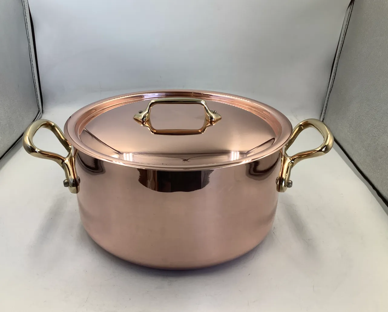 Mauviel M'Heritage M200 B gryta med lock 5,8 l koppar