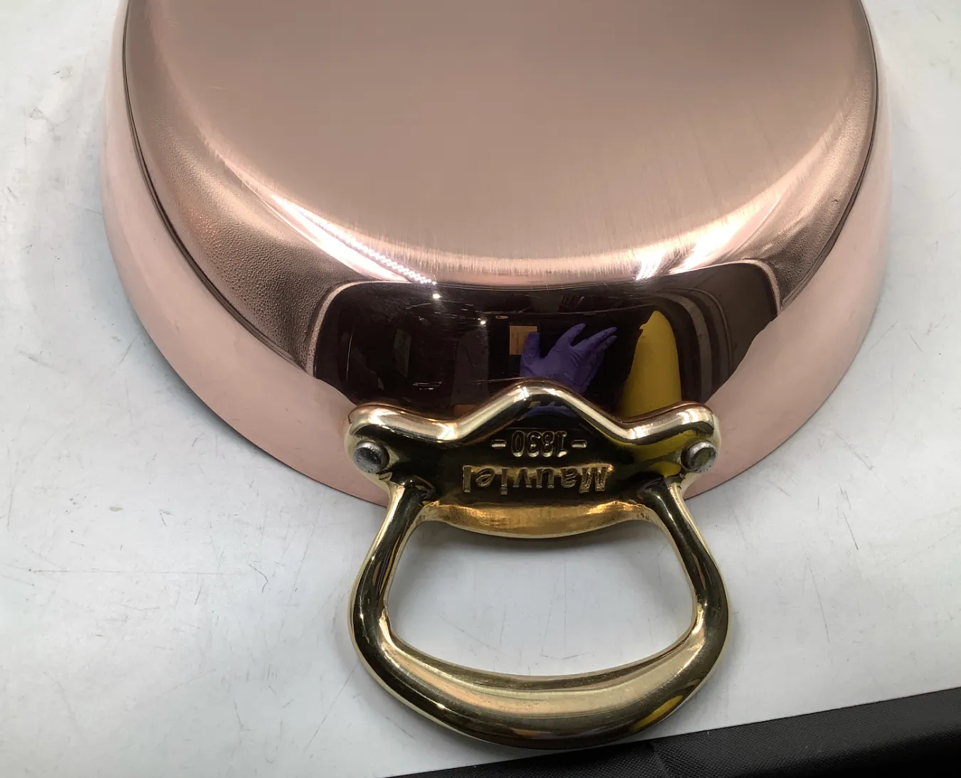 Mauviel M'Héritage M'150 B gratängform oval 40 cm mässing