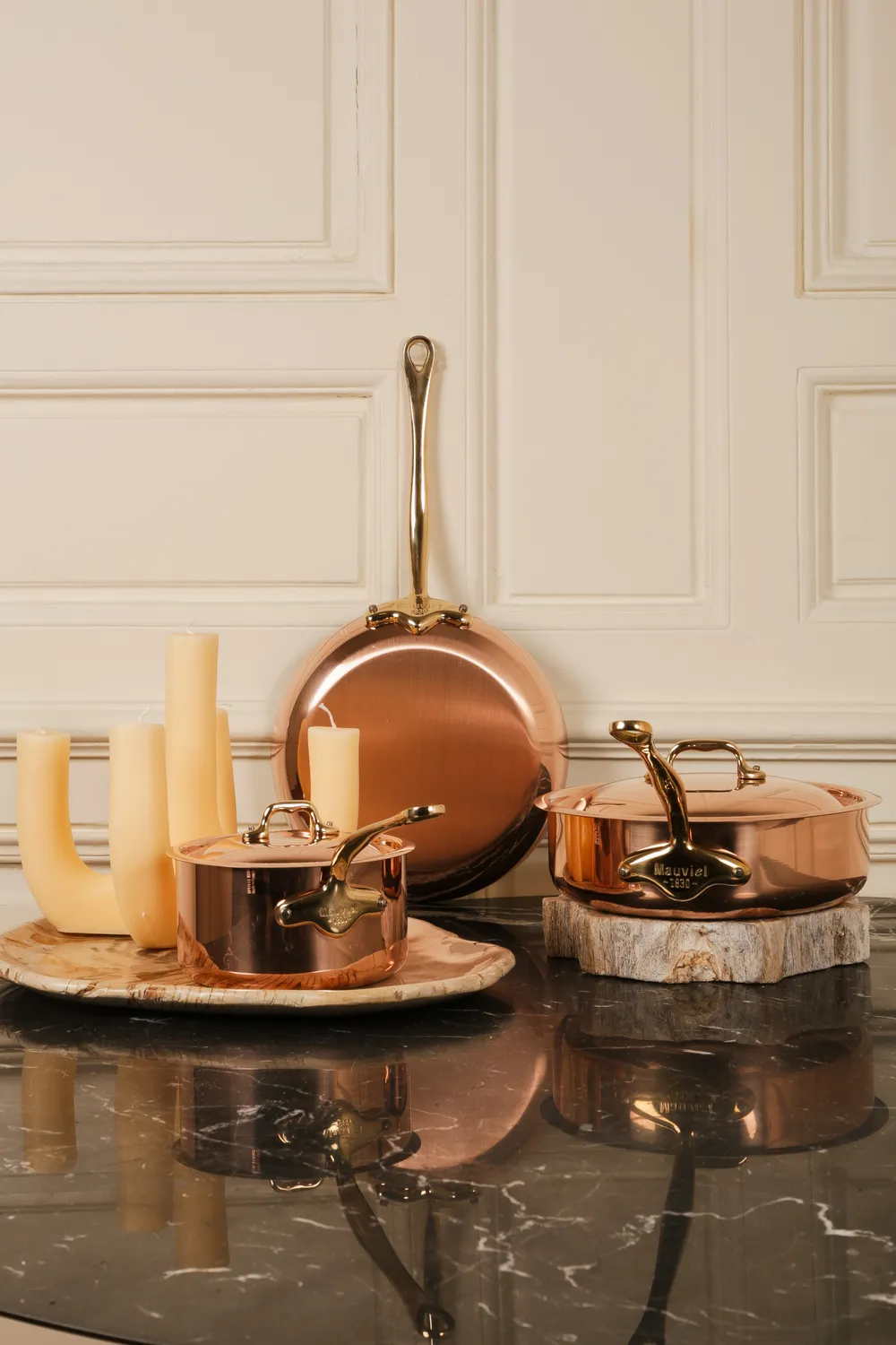Mauviel M'Heritage M150B kastrullset koppar 5-delar