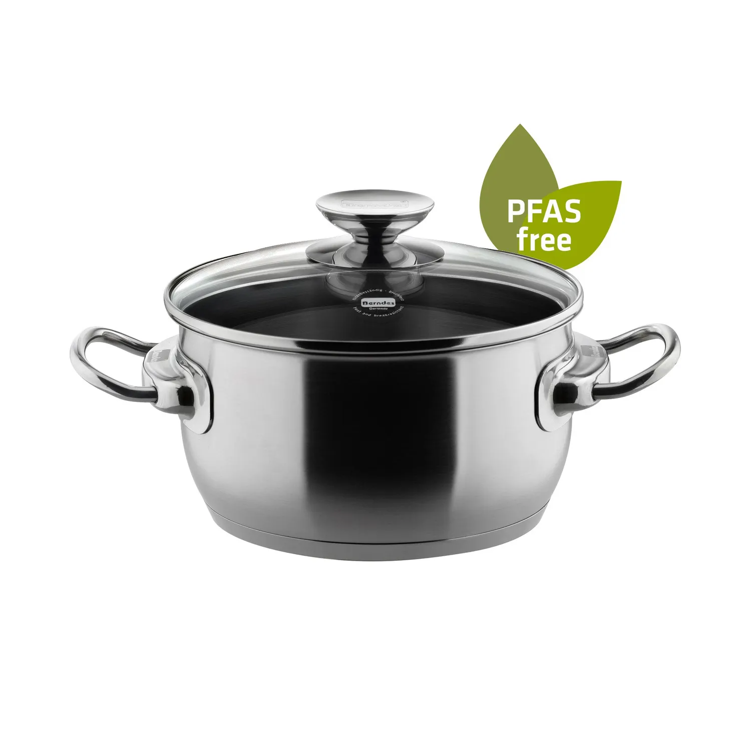 Berndes Injoy gryta med glaslock 16 cm rostfri