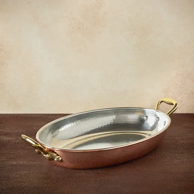 Ruffoni Historia ugnspanna oval 36 cm koppar