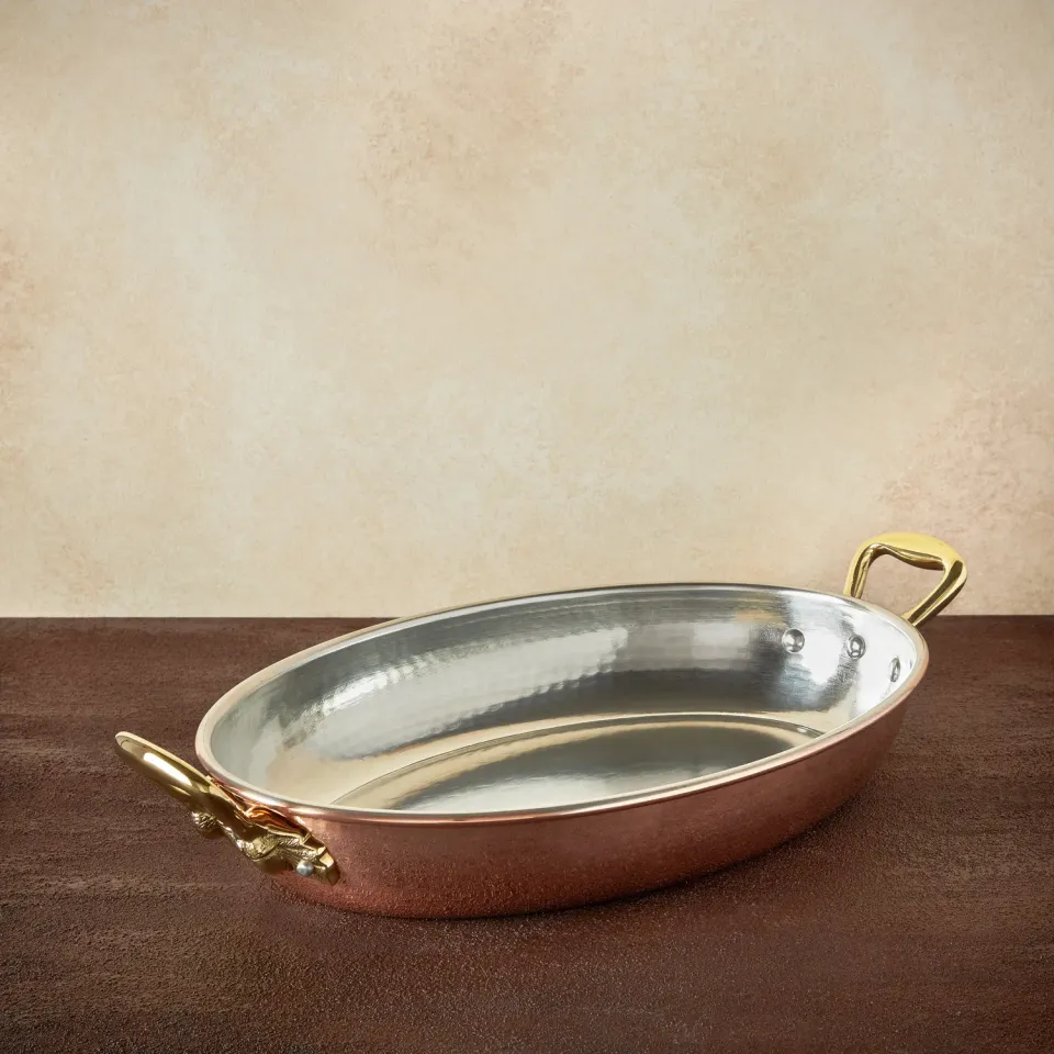 Ruffoni Historia ugnspanna oval 36 cm koppar