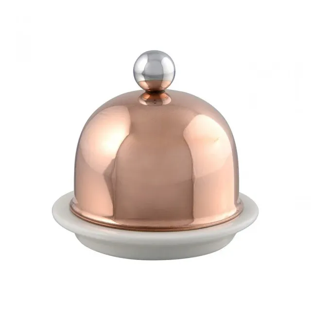 Mauviel M'Tradition Smörask koppar porslin 9 cm