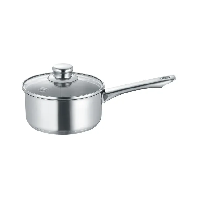 Berndes New Roma kastrull 16 cm med glaslock rostfritt