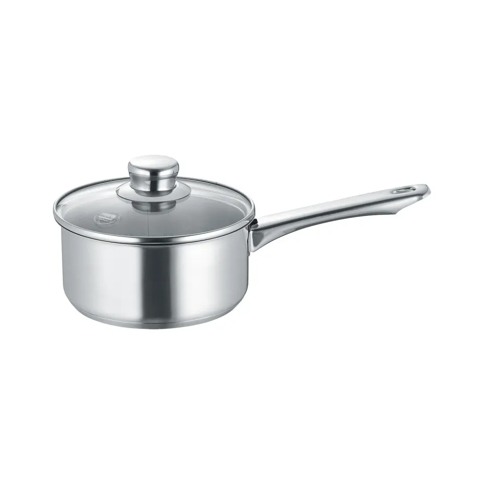 Berndes New Roma kastrull 16 cm med glaslock rostfritt