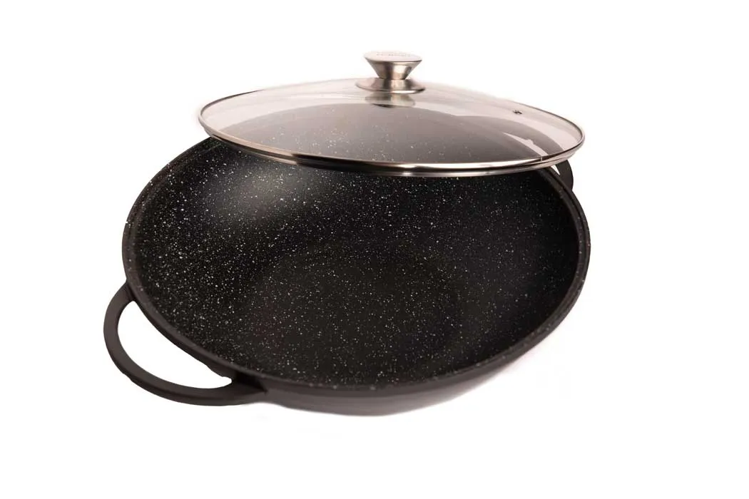 Cheffinger CF-DW36 wokpanna 36 cm gjutjärn