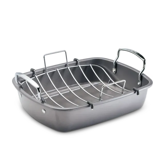 Circulon långpanna nonstick 43x33 cm med galler grå