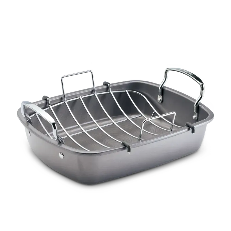 Circulon långpanna nonstick 43x33 cm med galler grå