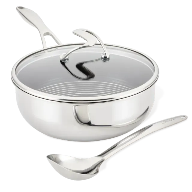 Circulon SteelShield kockpanna 3,3 L rostfri med lock