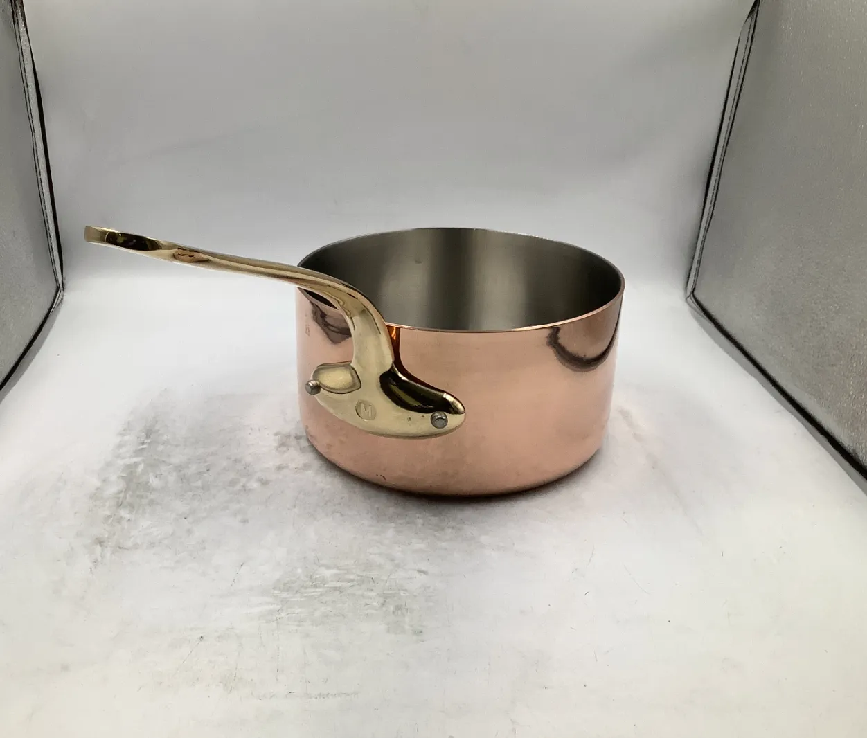 Mauviel M'Héritage M'200 B kastrull med lock 3,3 qt koppar box 3