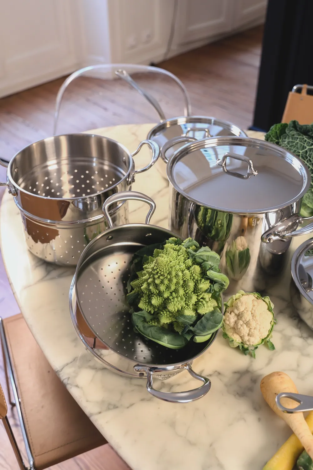 Mauviel ånginsats 24 cm rostfritt stål