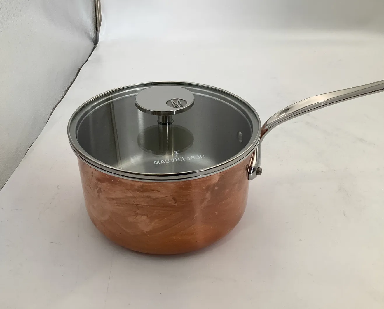 Mauviel M'Triply S kastrull 2,6 qt koppar open box
