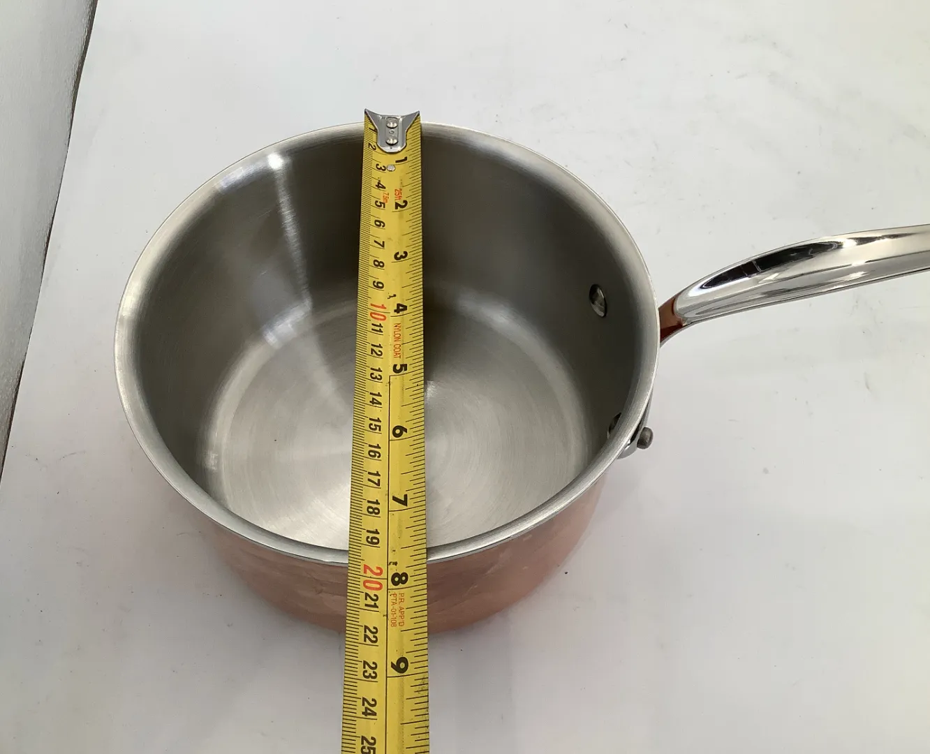 Mauviel M'Triply S kastrull 2,6 qt koppar open box