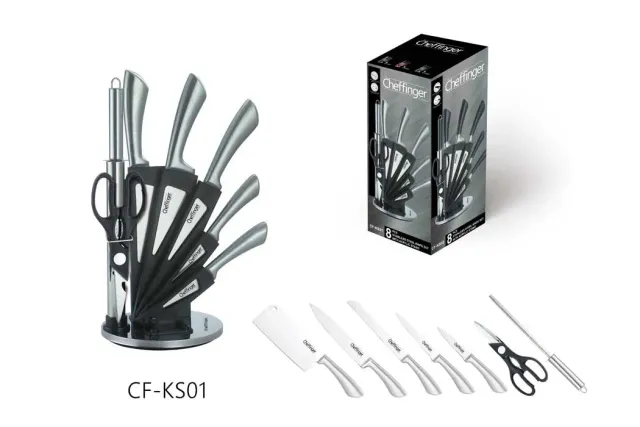 Cheffinger CF-KS01 knivset rostfritt stål