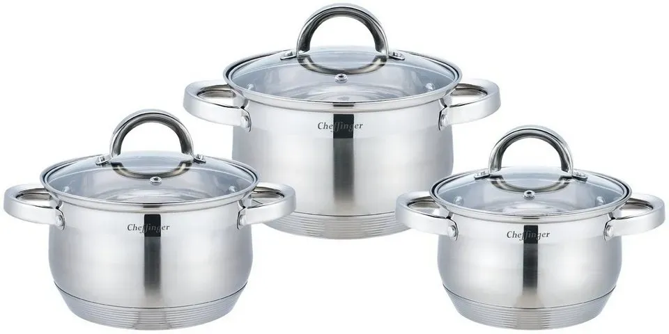 Cheffinger CF-SS6 kastrull rostfri 6 liter